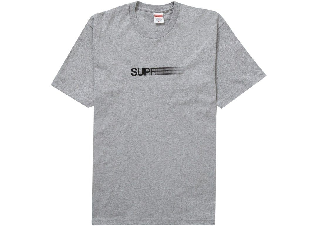 Supreme Motion Tee XL grey, 男裝, 上身及套裝, T-shirt、恤衫、有領