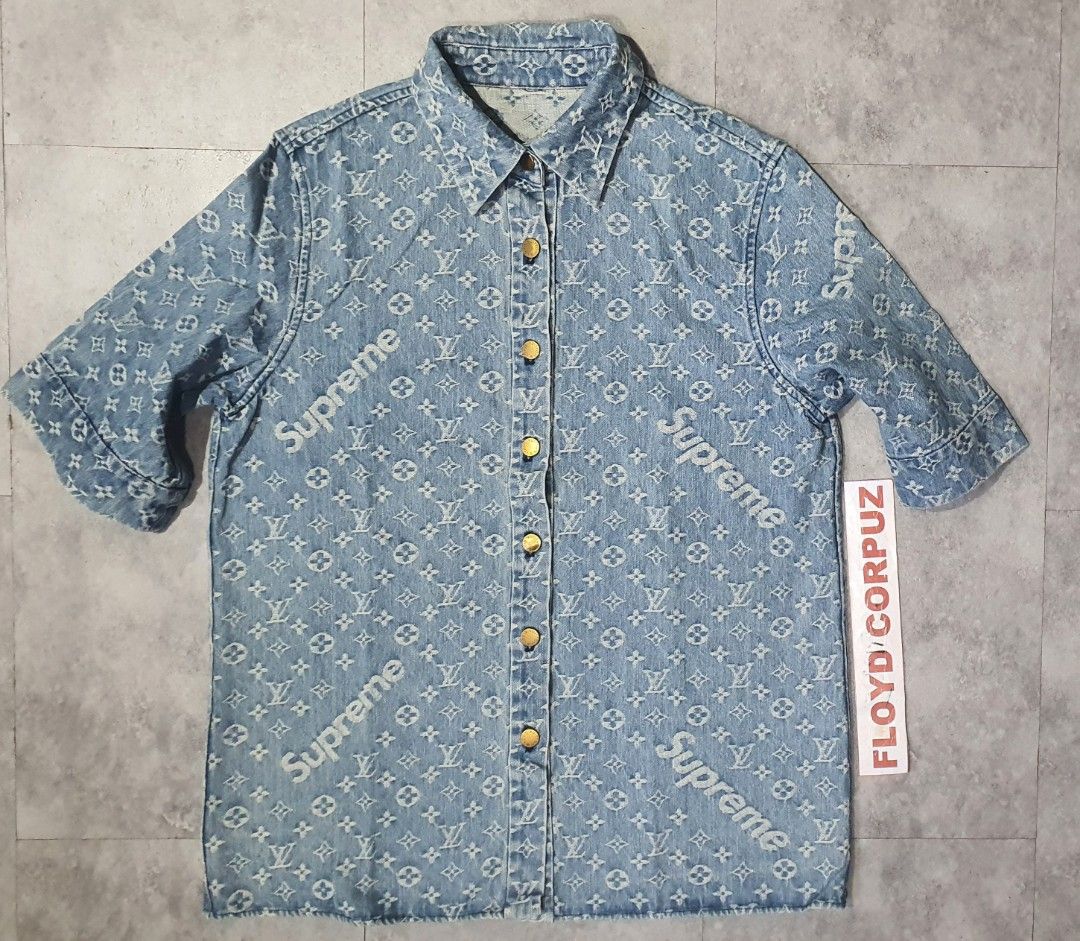 Supreme x LV buttondown Men s Fashion Tops Sets Formal Shirts