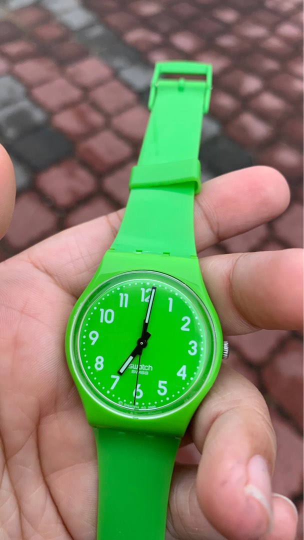 Swatch Original Gent LemonGrass Watch GG204 Men s Fashion