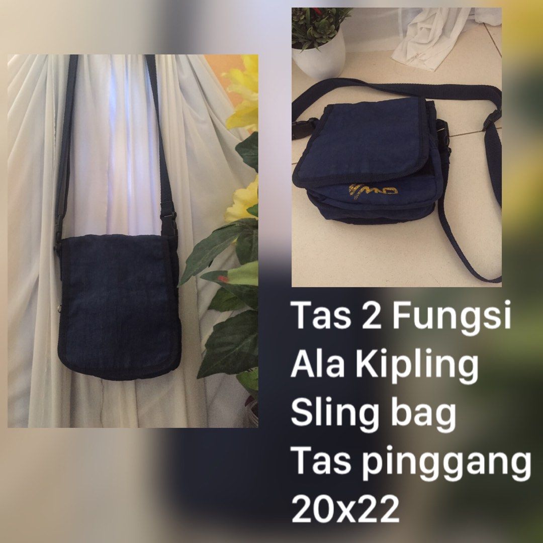 TAS 2 FUNGSI SLING BAG DAN TAS PINGGANG, Barang Mewah, Tas u0026 Dompet di  Carousell