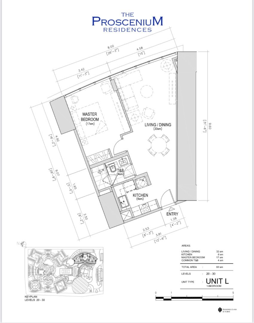 The Proscenium Residences For Sale 1 bedroom The Proscenium Rockwell ...