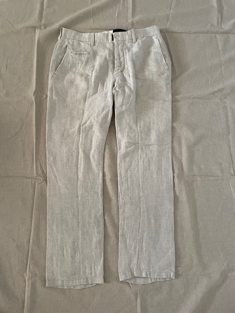 The Virdi Anne linen Trousers, Men's Fashion, Bottoms, Chinos on Carousell