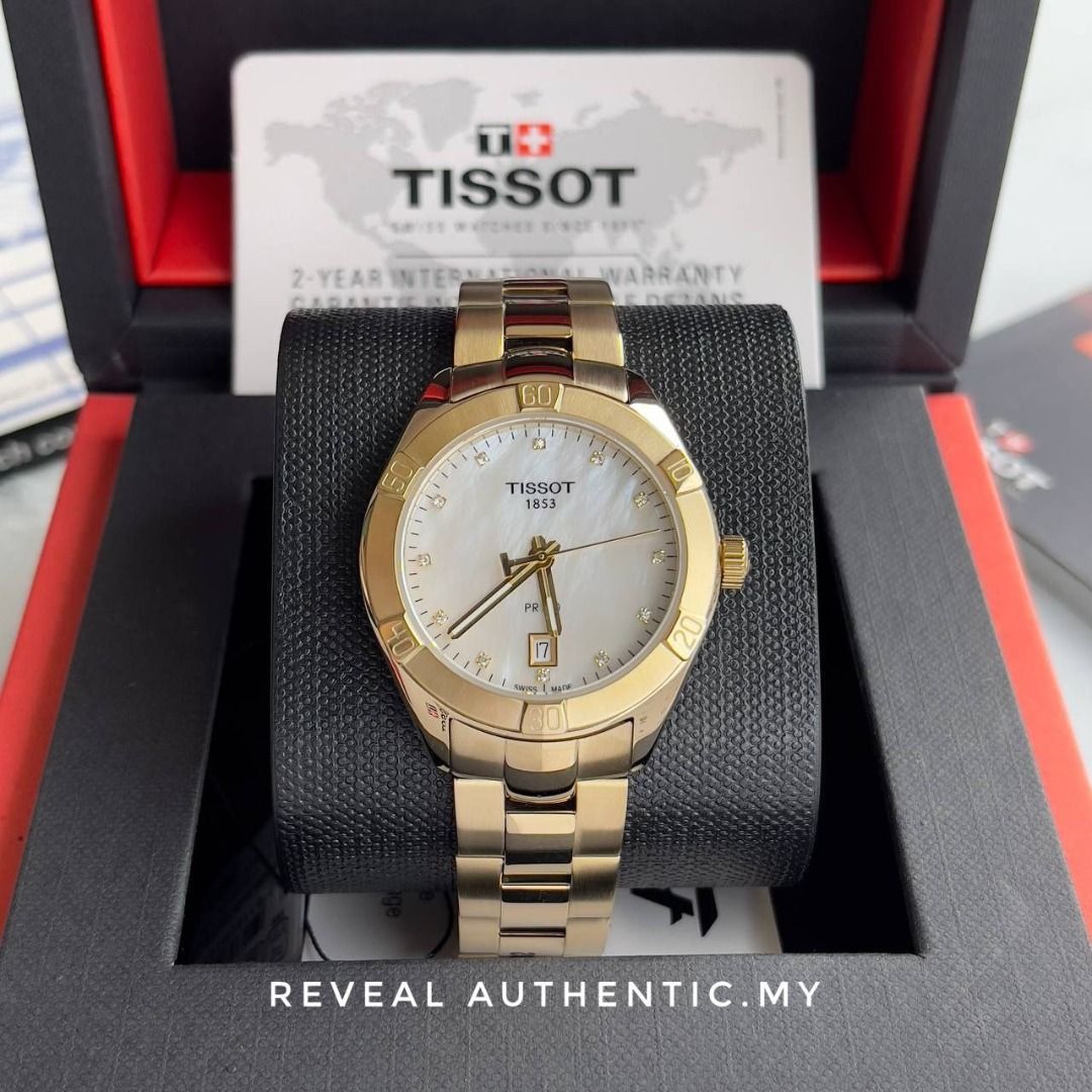 Tissot mother of best sale pearl diamond watch