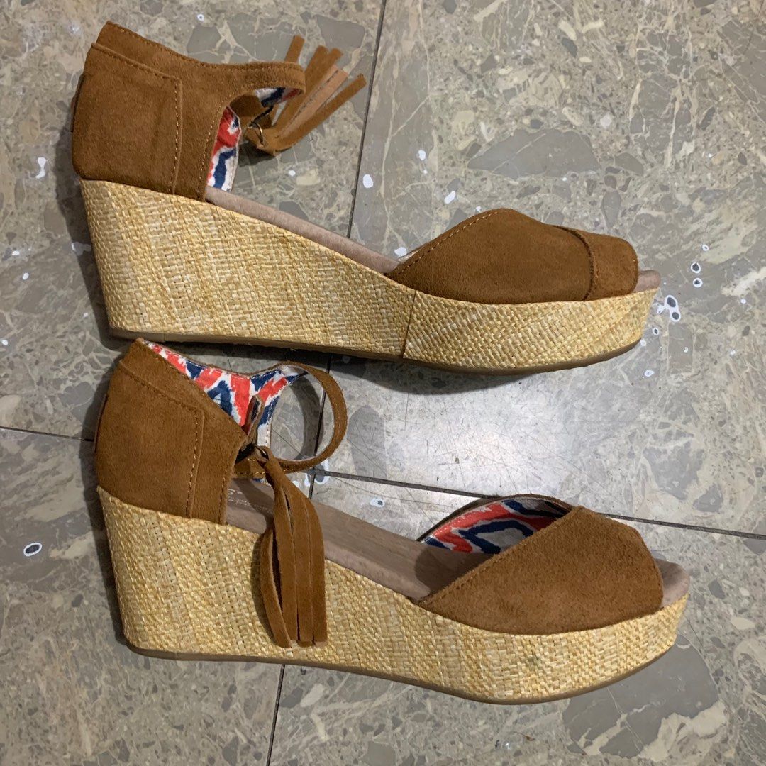 Toms wedge heels best sale