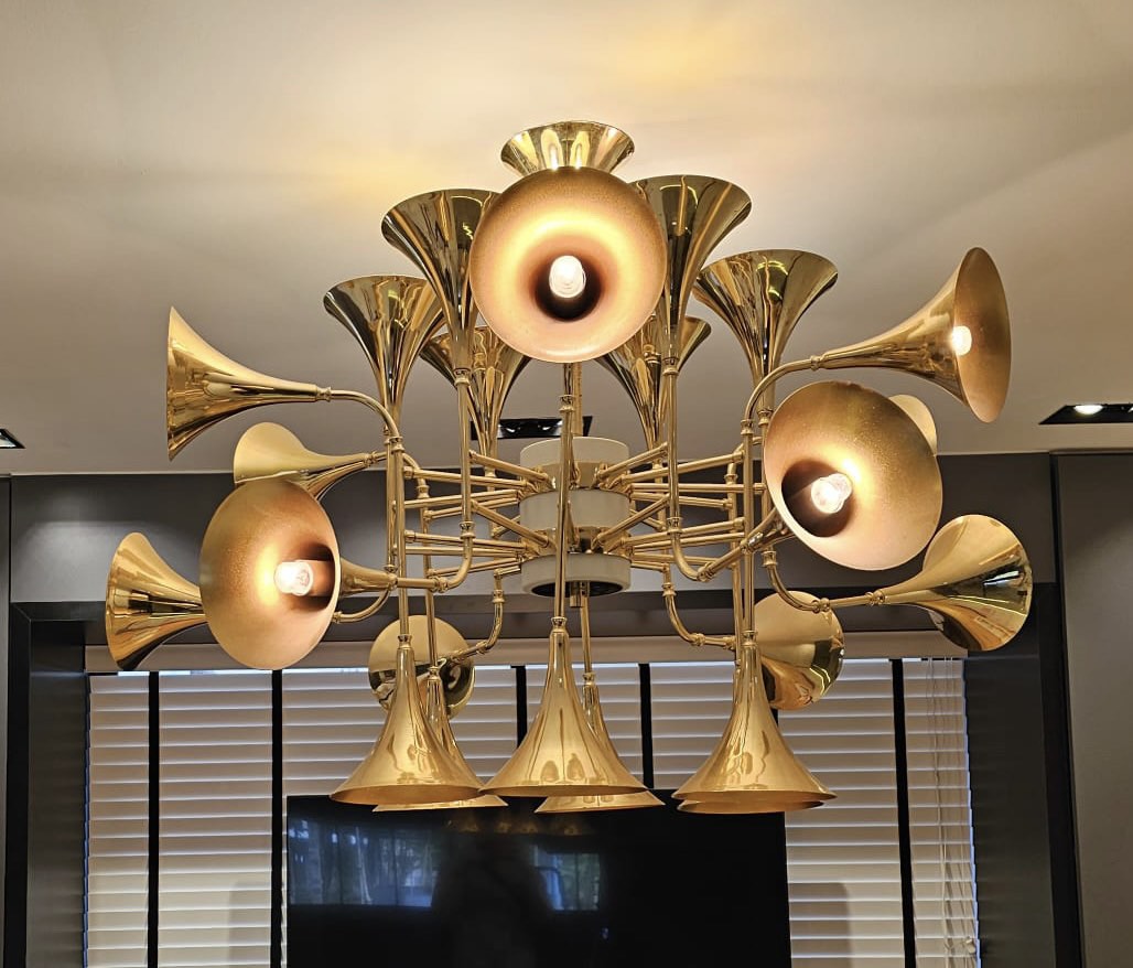 Trumpet chandelier hot sale