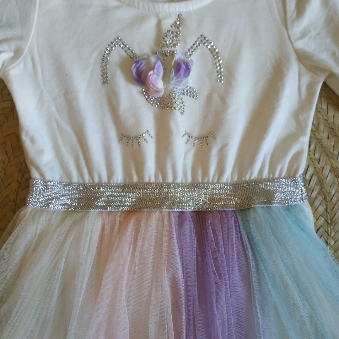 Unicorn dress 5t top