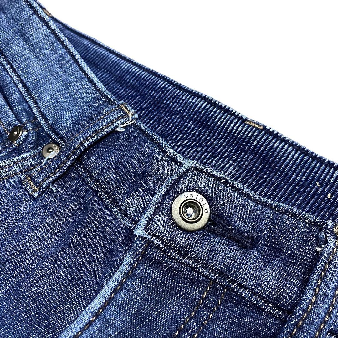 Uniqlo Ezy Jeans Skinny Fit Tapered Indigo Blue Wash Jeans (30/31)