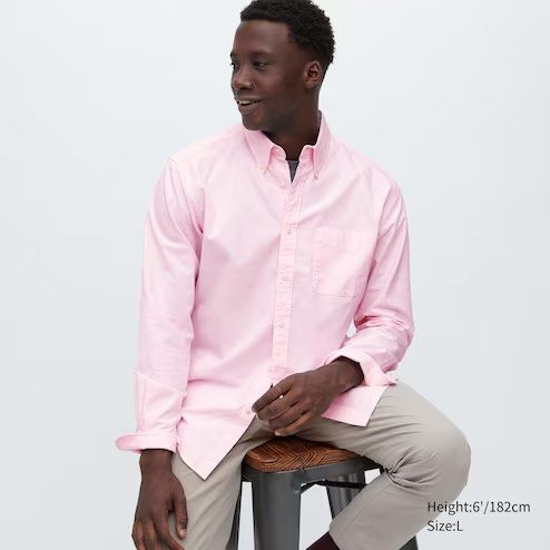 Uniqlo oxford sales button down