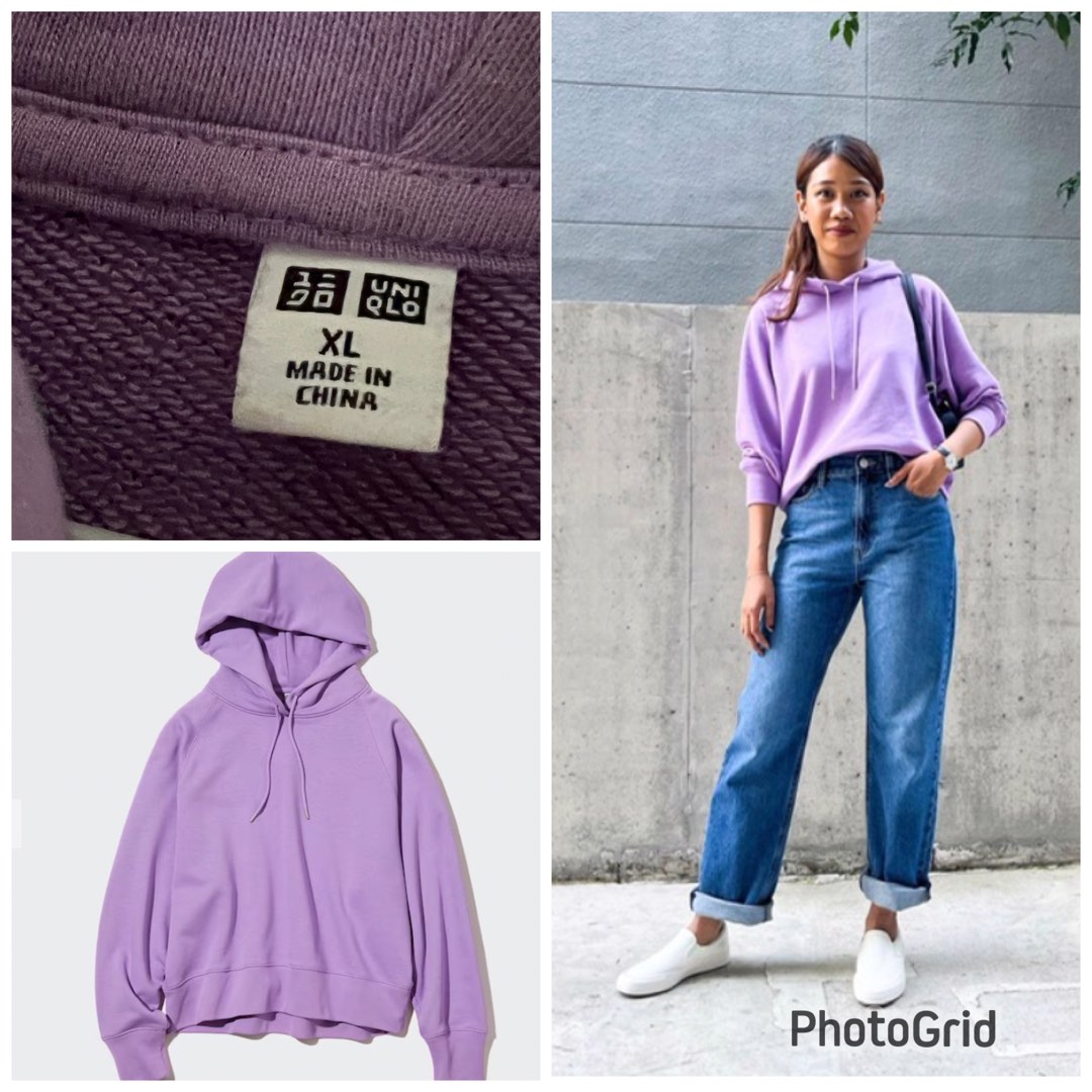 Uniqlo purple hoodie cheap