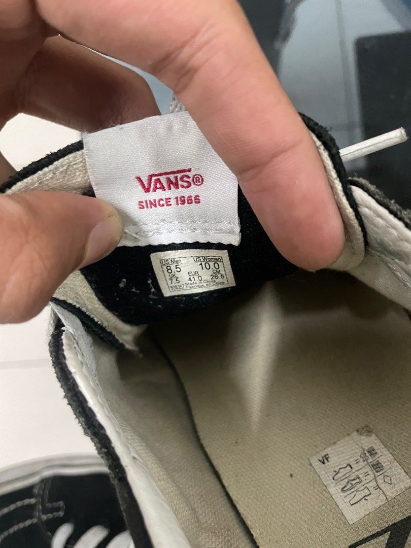 Size vans cm top