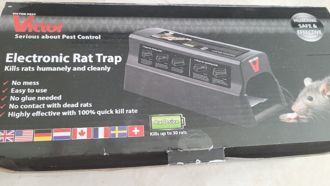 Electric Rat Trap Effective Indoor Mouse Trap Upgraded Rodent Zapper for Rats Mice with Powerful Voltage