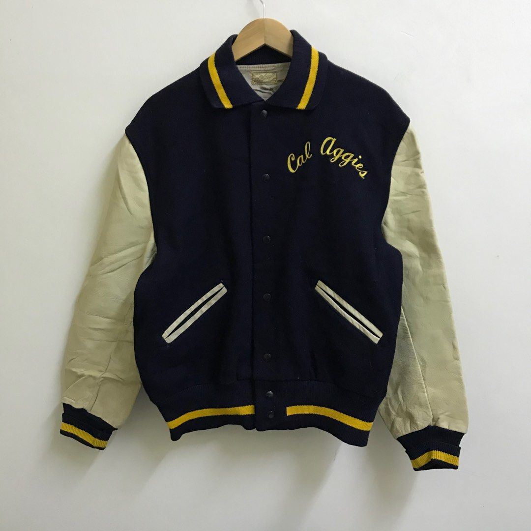 VINTAGE CAL AGGIES WOOL VARSITY JACKET Men s Fashion Coats