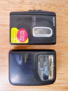 (Vintage For Collectors) Sony TCM-333 Cassette-Corder / Sony WM-FX113 Radio Cassette Player