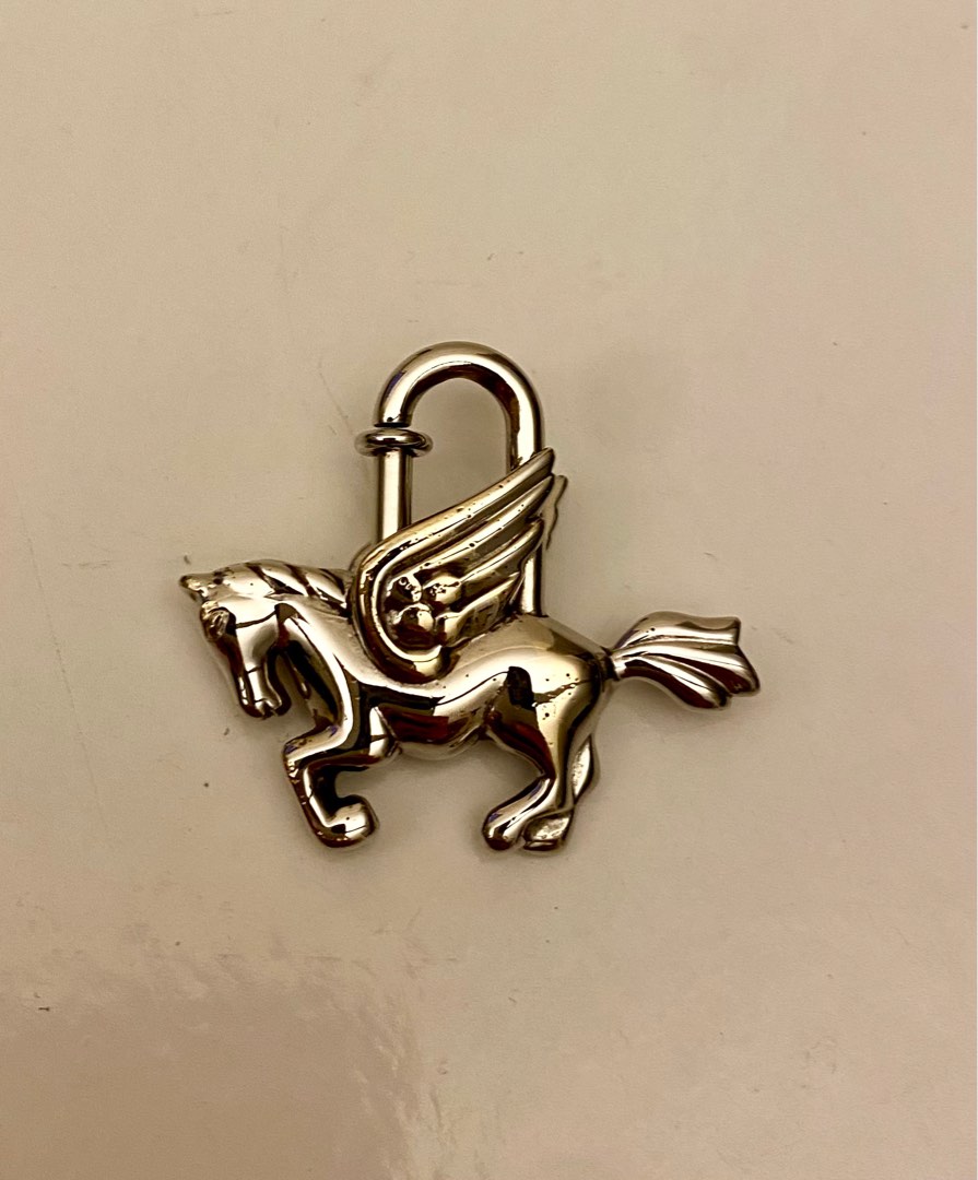 Hermes Pegasus 1993 Cadena Lock Bag Charm Silver Small Good – AMORE Vintage  Tokyo