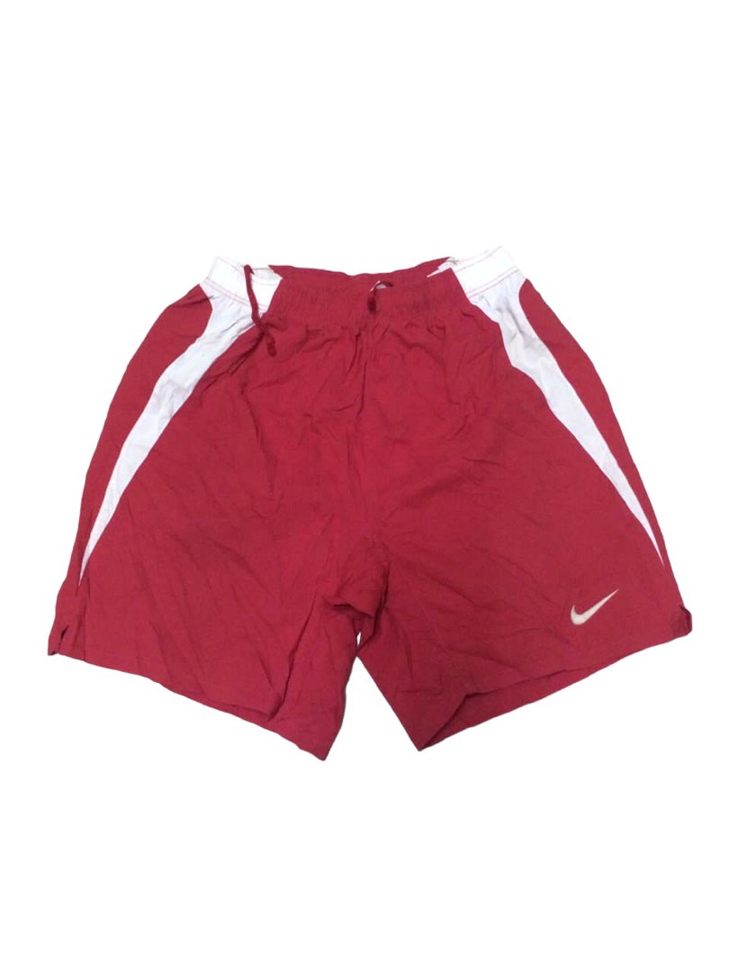 Red nike outlet nylon shorts