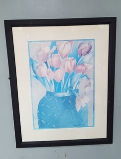 Vintage Sharon Pitts Red tulips print