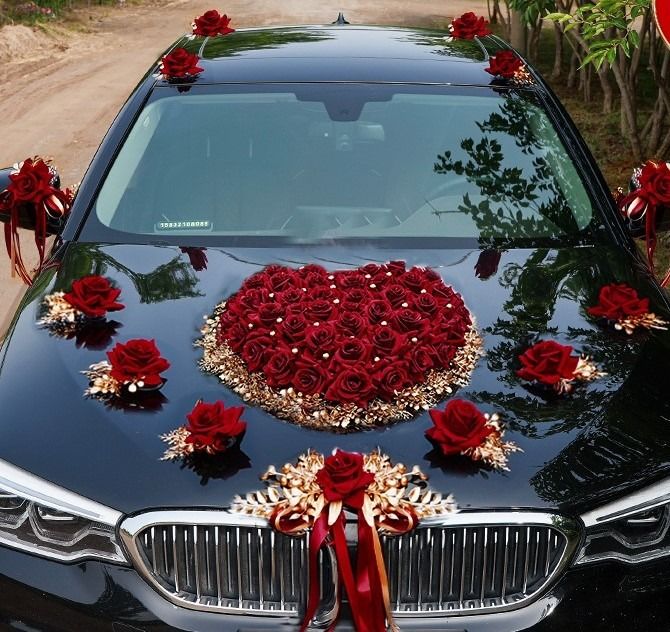 Wedding Car Decor Flower, Hobbies & Toys, Stationery & Craft, Flowers &  Bouquets on Carousell