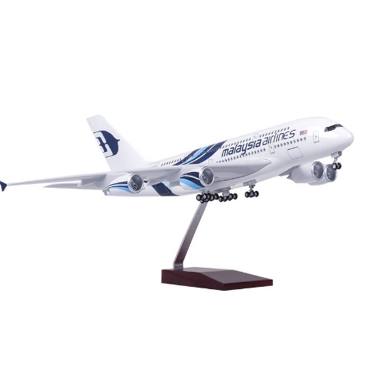 With Light 50.5cm 1 160 Malaysia Airbus A380 Airplane With Light