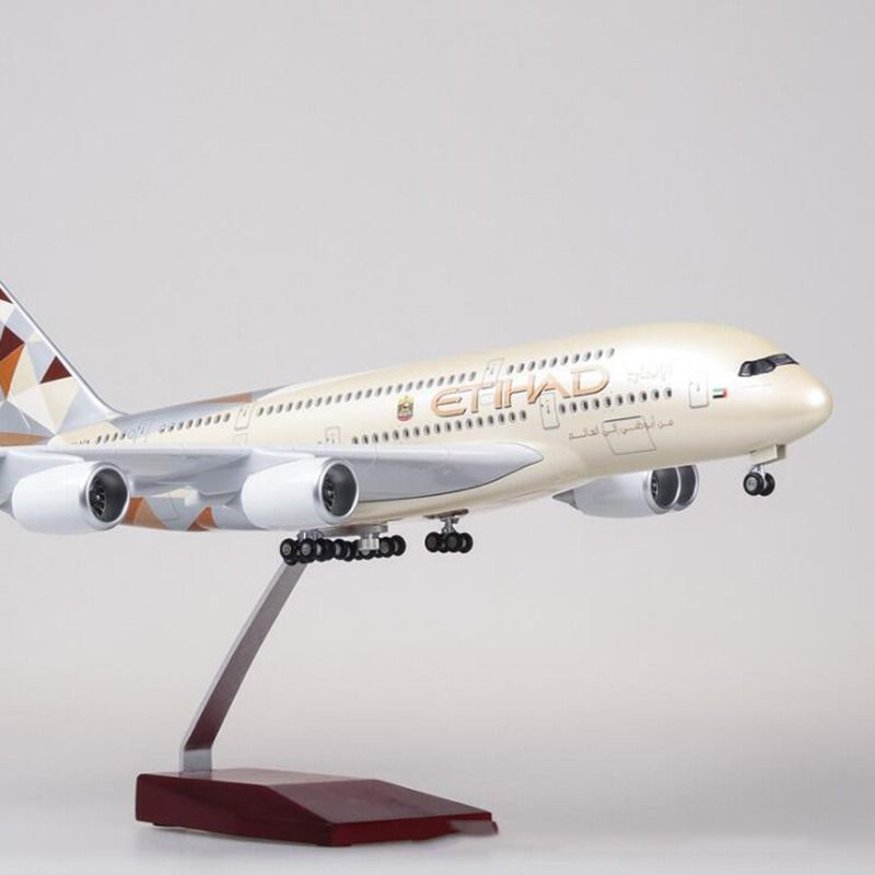 Without Light 47cm 1 160 ETIHAD Airbus A380 Airplane With Light
