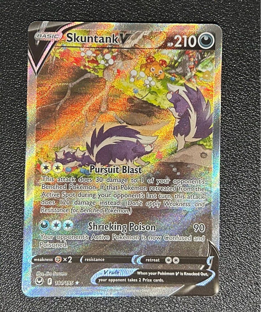 WTS - Skuntank V AA, Alt Art, Alternate Art Pokemon card, Hobbies & Toys,  Toys & Games on Carousell