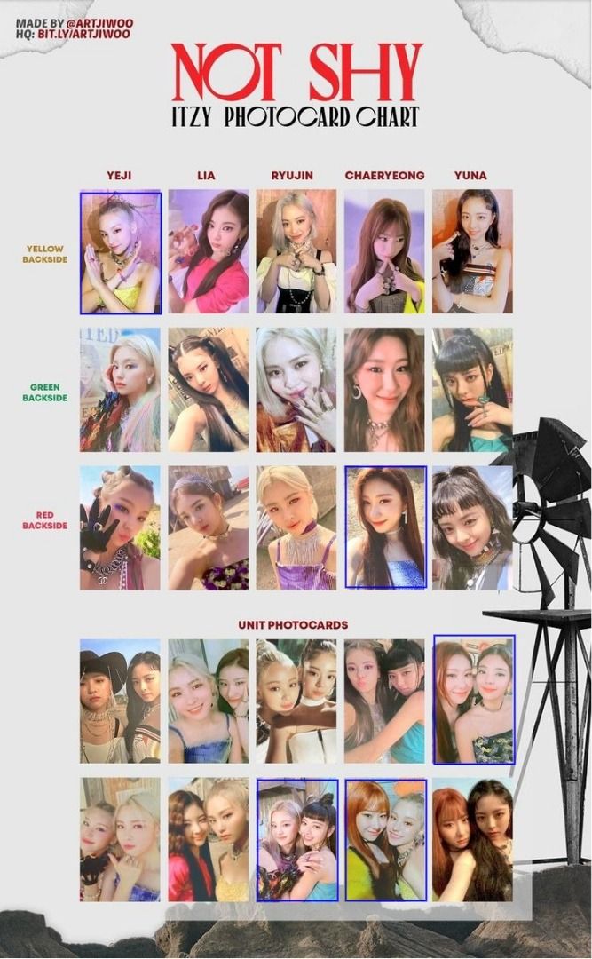 【トレカ】ITZY / NOT SHY Itzy Photocard WTT Itzy Not Shy Photocard, Hobbies Toys