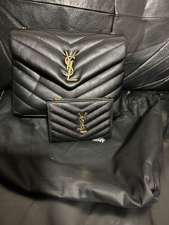 YSL SAINT LAURENT Mini Lou Camera Bag - Grey, Luxury, Bags & Wallets on  Carousell