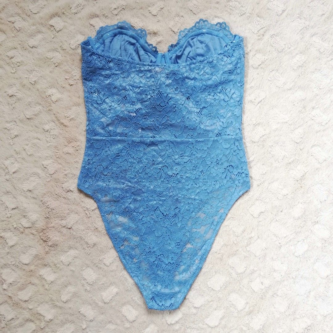 ZARA Corset Lace Bodysuit on Carousell