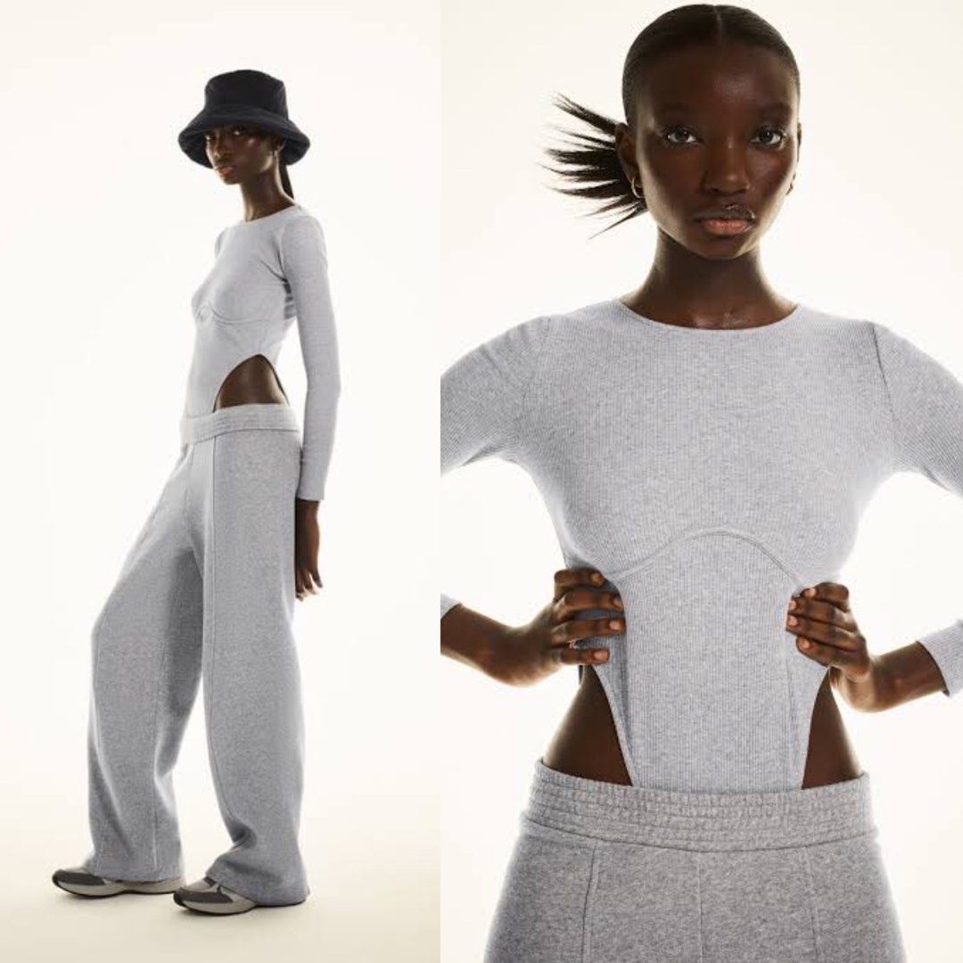 ZARA ribbed bodysuit on Carousell