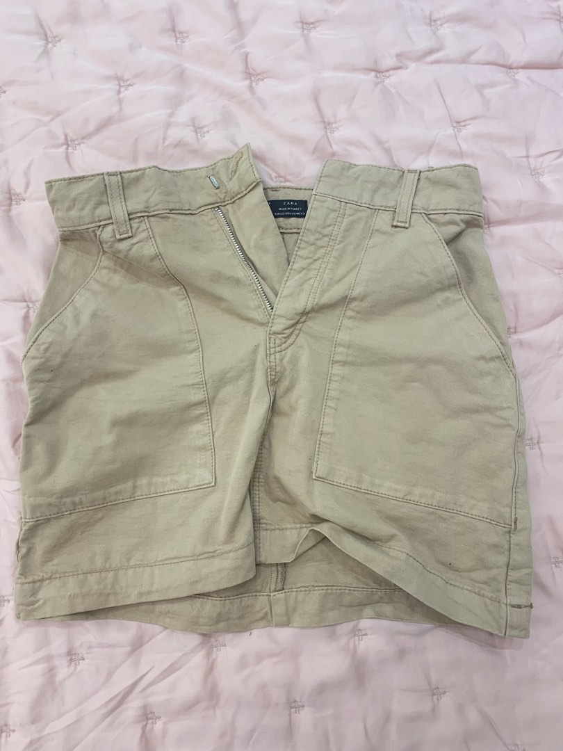 Zara Tan Skirt on Carousell