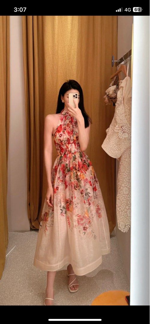 Zimmermann Wonderland Halter dress, Women's Fashion, Dresses & Sets