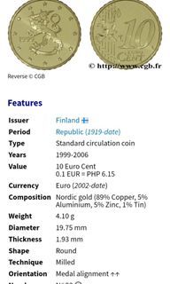 10 euro cent Finland