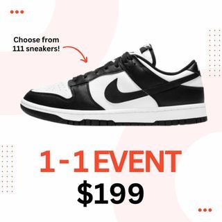 🍓1-1 EVENT $199 ANY 2 SNEAKERS SPECIAL PROMOTION (50% OFF)