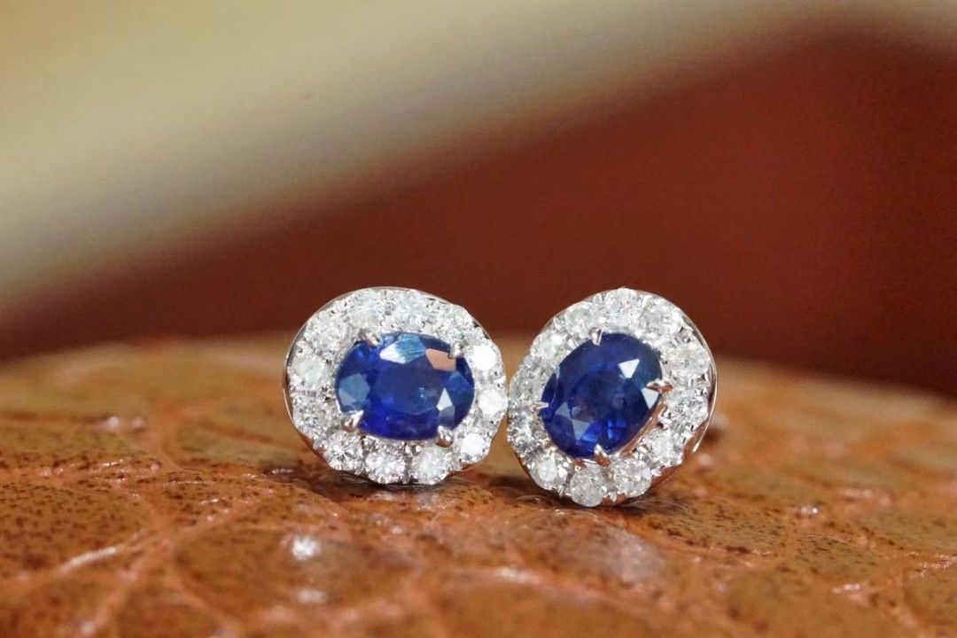 Real sapphire sales earrings studs