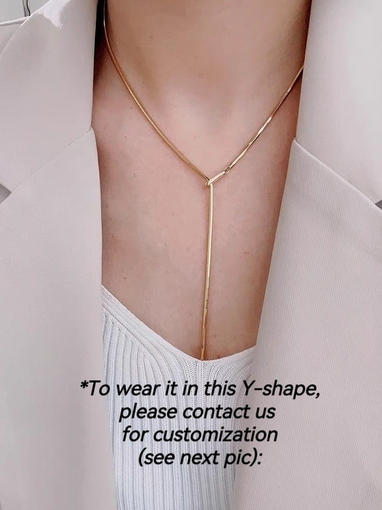 Gold round discount snake chain