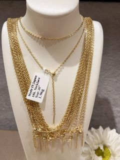 18K Japan Gold  adjustable necklace