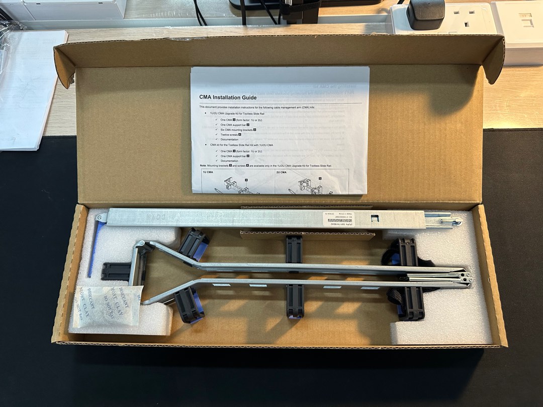1U/2U CMA Upgrade Kit for Toolless Slide Rail, Computers & Tech, Parts