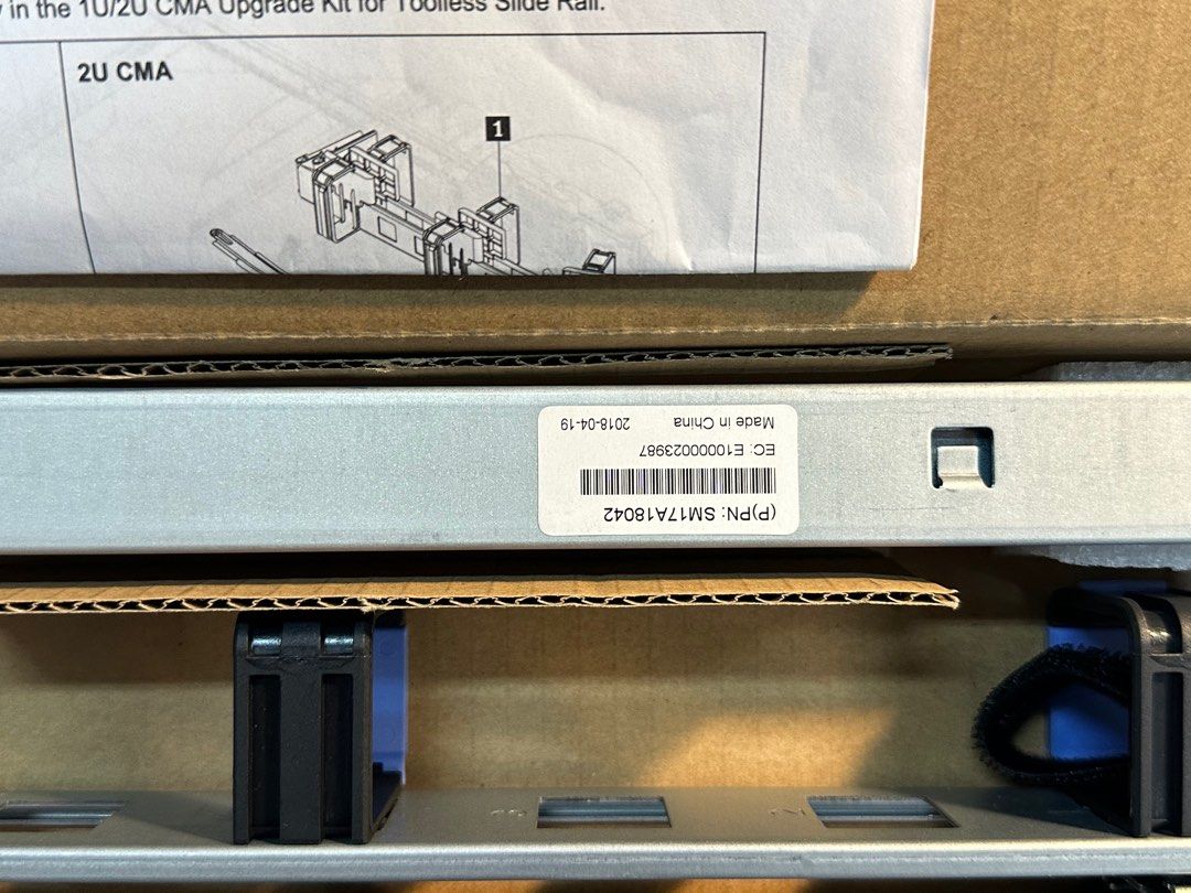 1U/2U CMA Upgrade Kit for Toolless Slide Rail, Computers & Tech, Parts