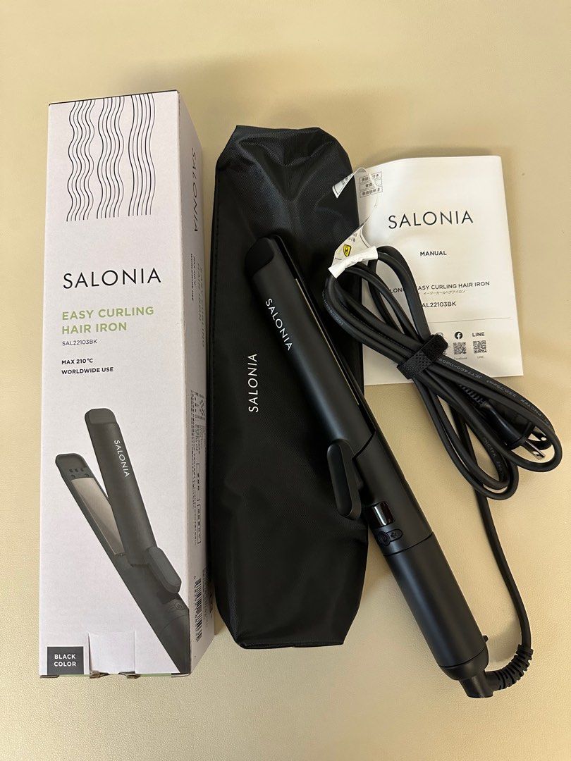 2023 SALONIA Easy Curling Hair Iron 360
