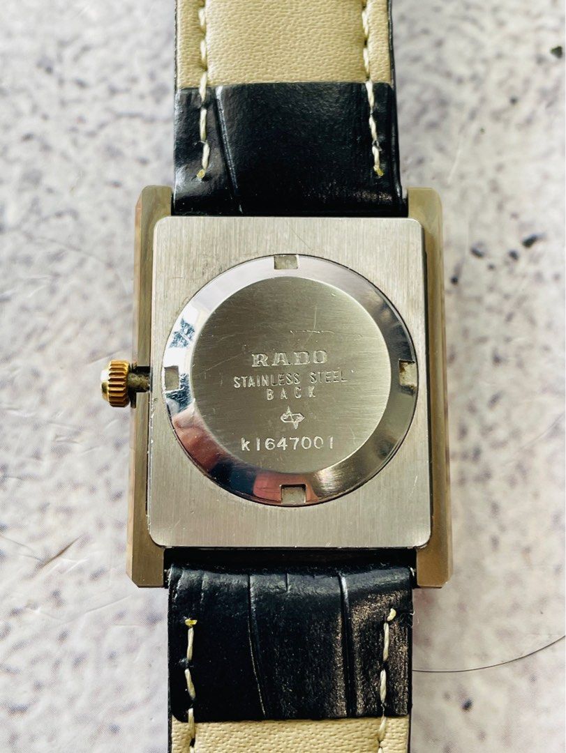 Rado stainless discount steel back