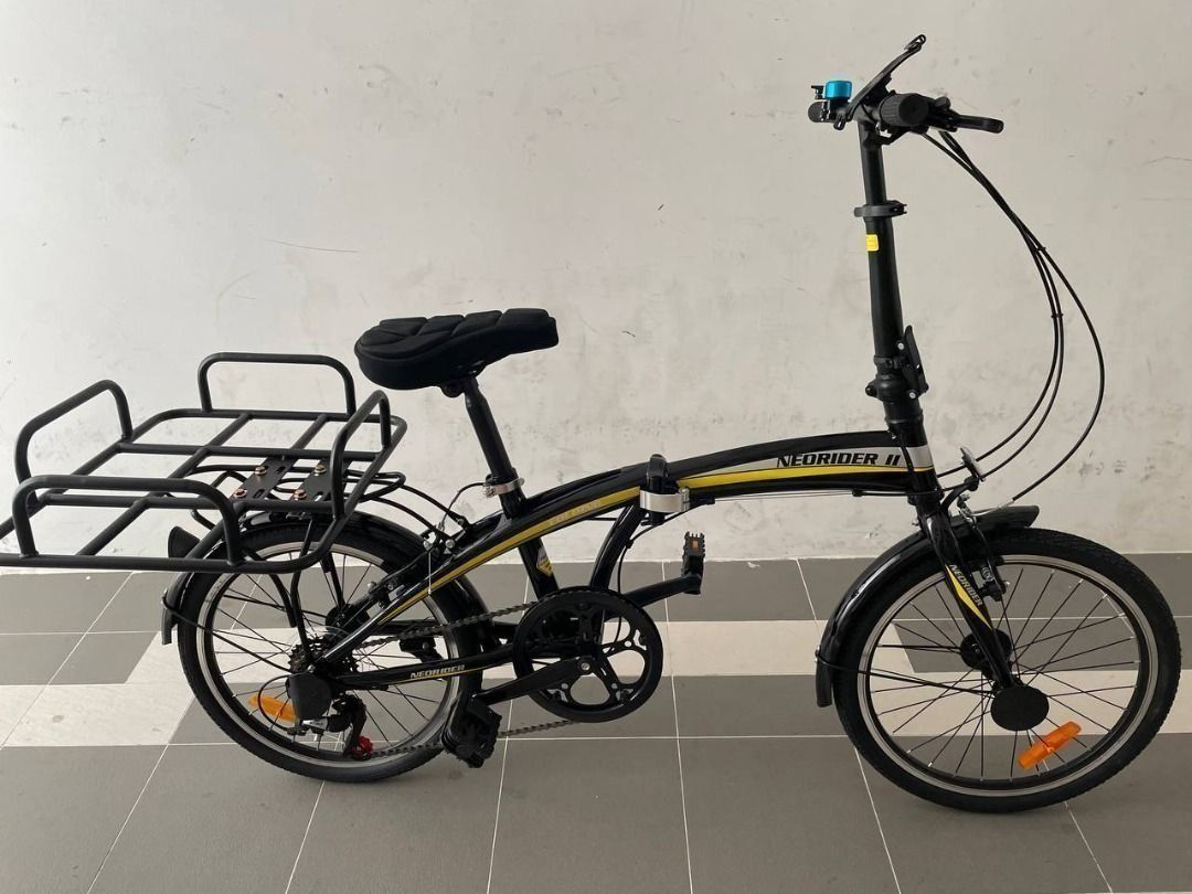3 months warranty Brand New 20 NeoRider Bicycle for food delivery Foldable 7 speed with Food Delivery Rack V brake function Folding Bic Foldies
