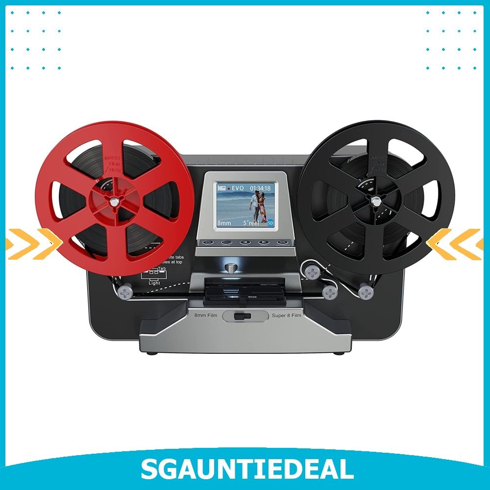 8mm & Super 8 Films Digitizer Converter,Scanner Converts Film Frame by