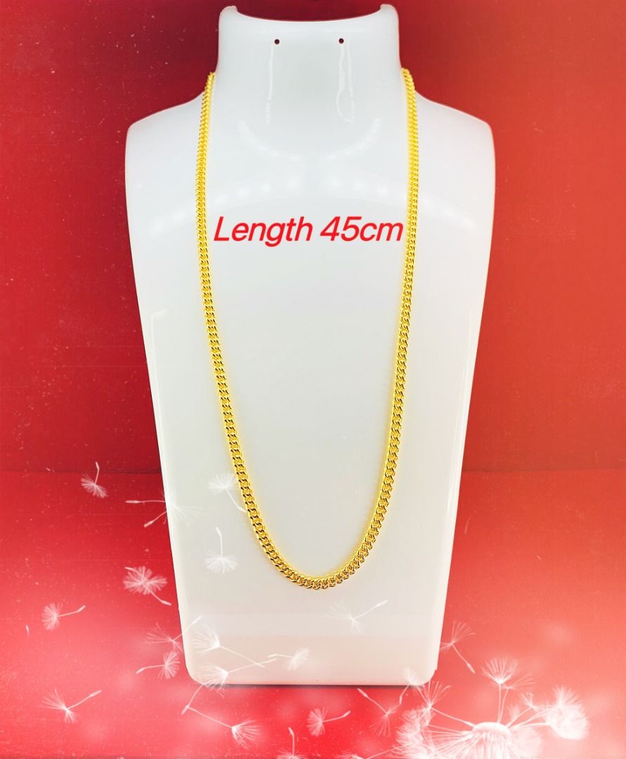 916 Gold Curb Necklace 26.22g Women s Fashion Jewelry