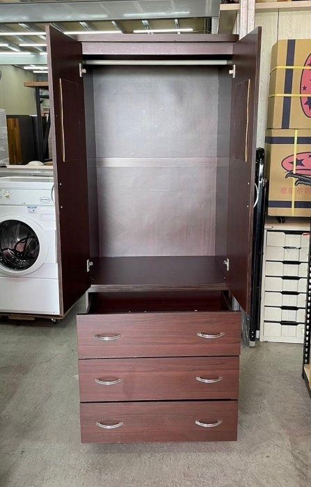 Double Door Laminate Storage Cabinet with Lock