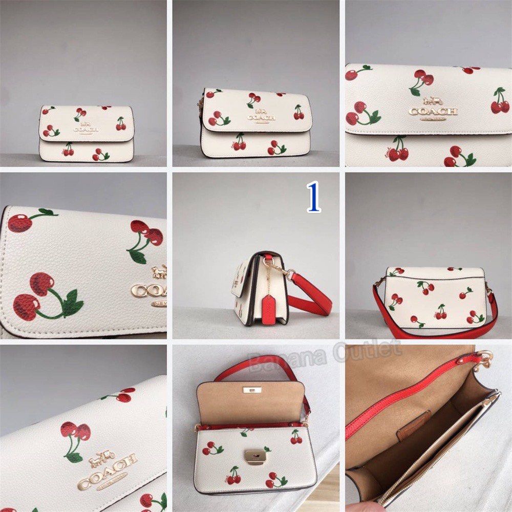 COACH BRYNN Small Shoulders Crossbody Sling Ladies women plain monogram Luxury Lady Leather handbag bag casual cute Best Christmas Xmas Anniversary