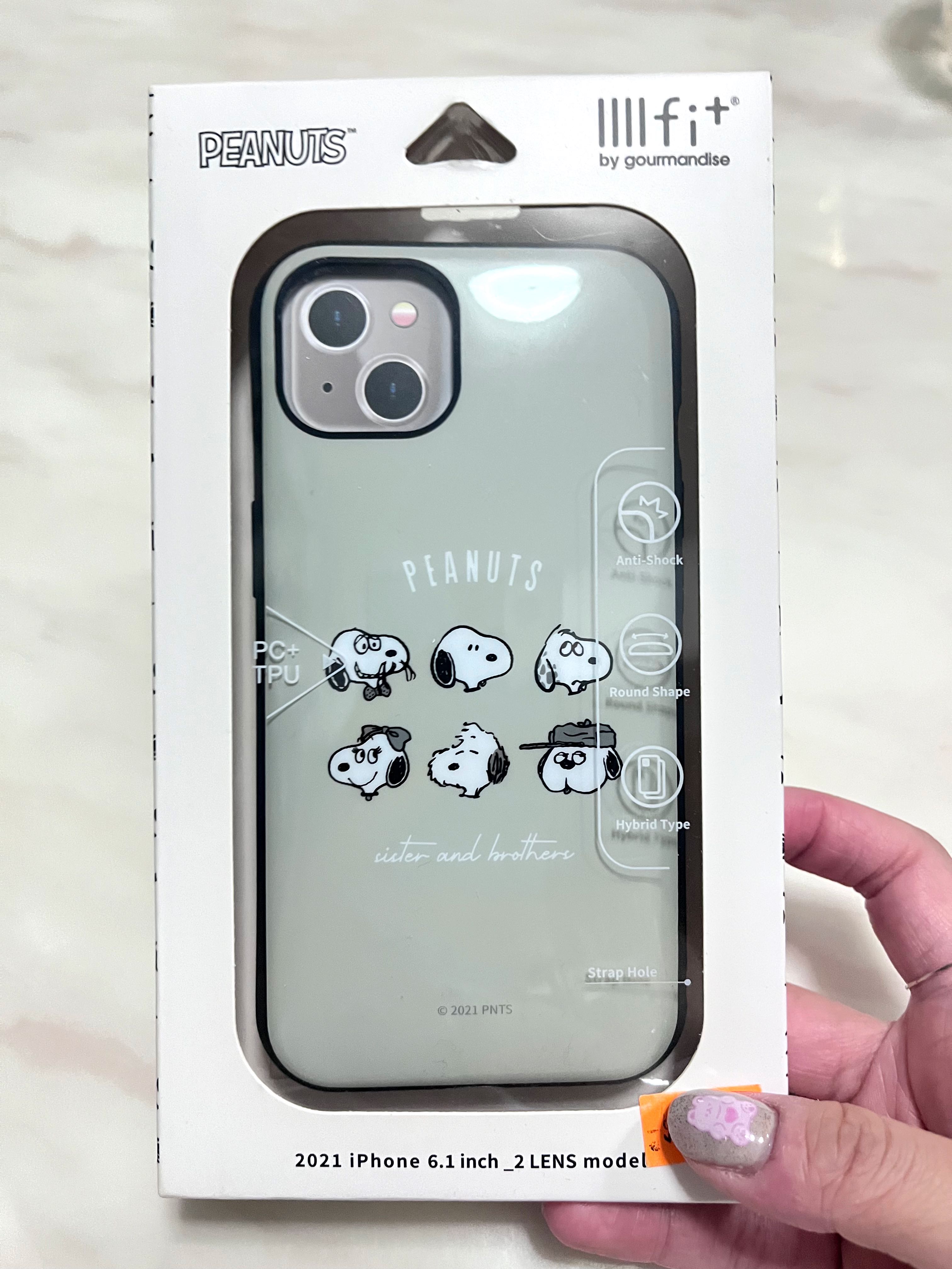 包郵日本llllfi+Peanuts snoopy iPhone 13 Case機殼, 手提電話, 電話及其他裝置配件, 手機套及手機殻-  Carousell