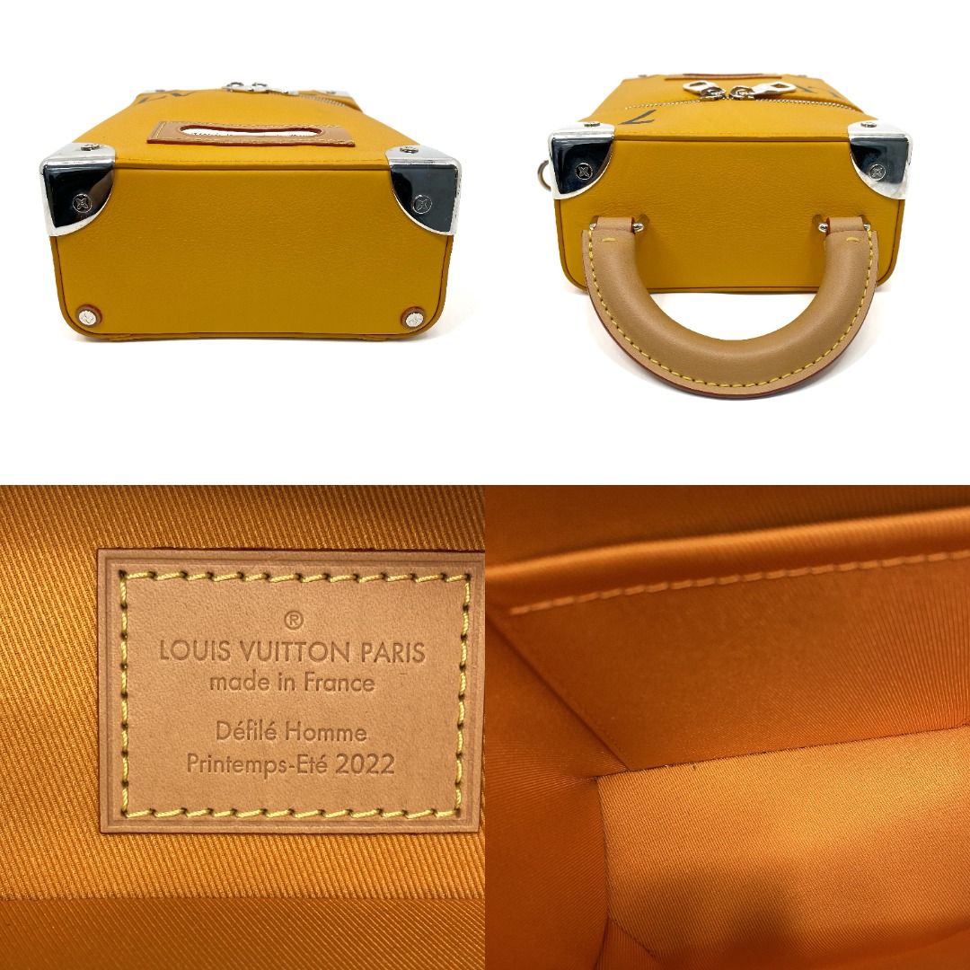 △ Louis Vuitton 路易威登Vertical Box Trunk Yellow Calfskin 2way