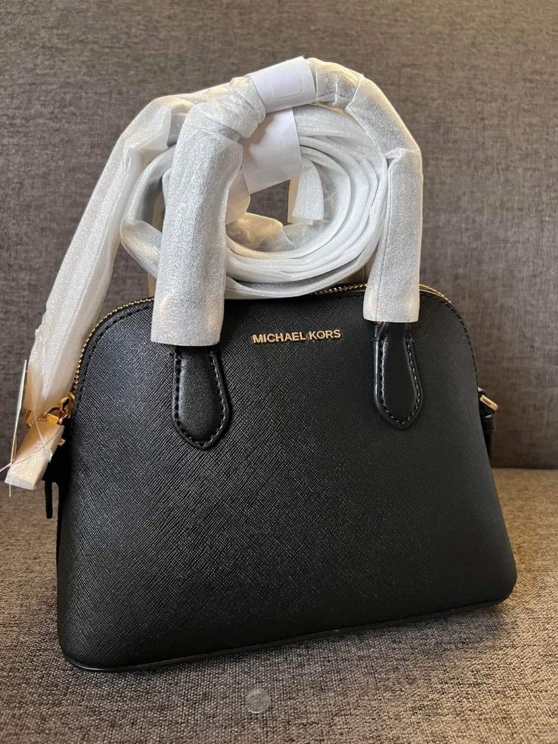 MICHAEL KORS Veronica Extra-Small Saffiano Leather Crossbody Bag in black 