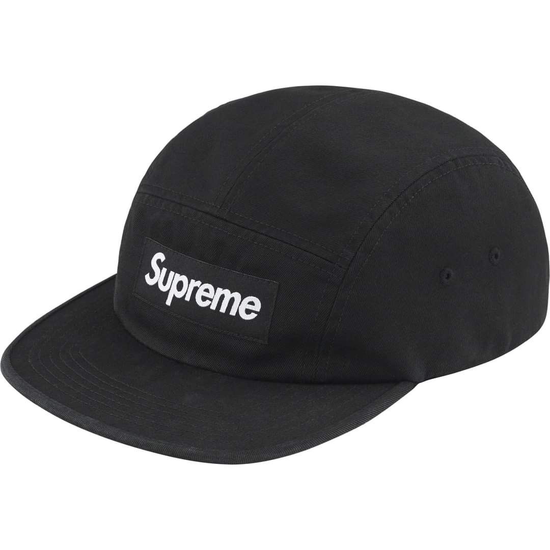 現貨] SUPREME WASHED CHINO TWILL CAMP CAP 黑色/丹寧, 他的時尚