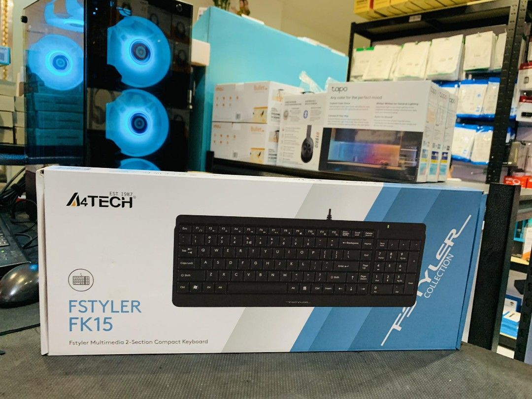 A4Tech Fstyler FK15 2-Section Compact Keyboard USB on Carousell