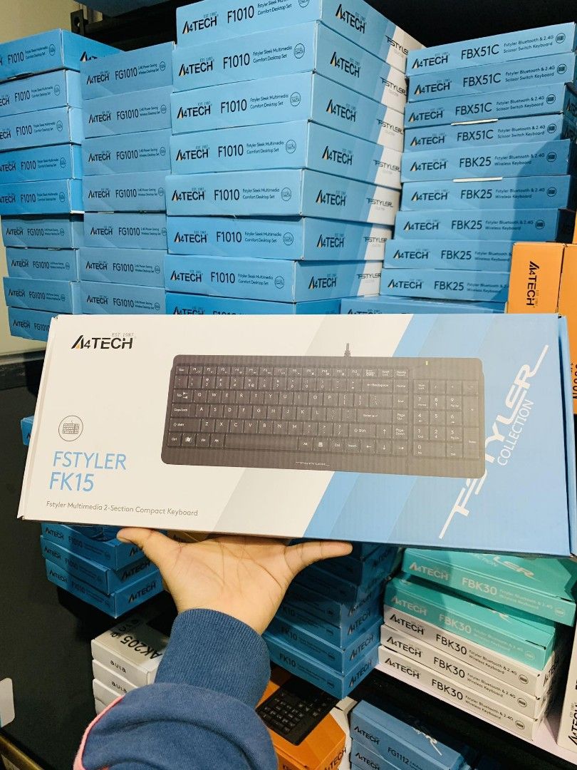A4Tech Fstyler FK15 2-Section Compact Keyboard USB on Carousell